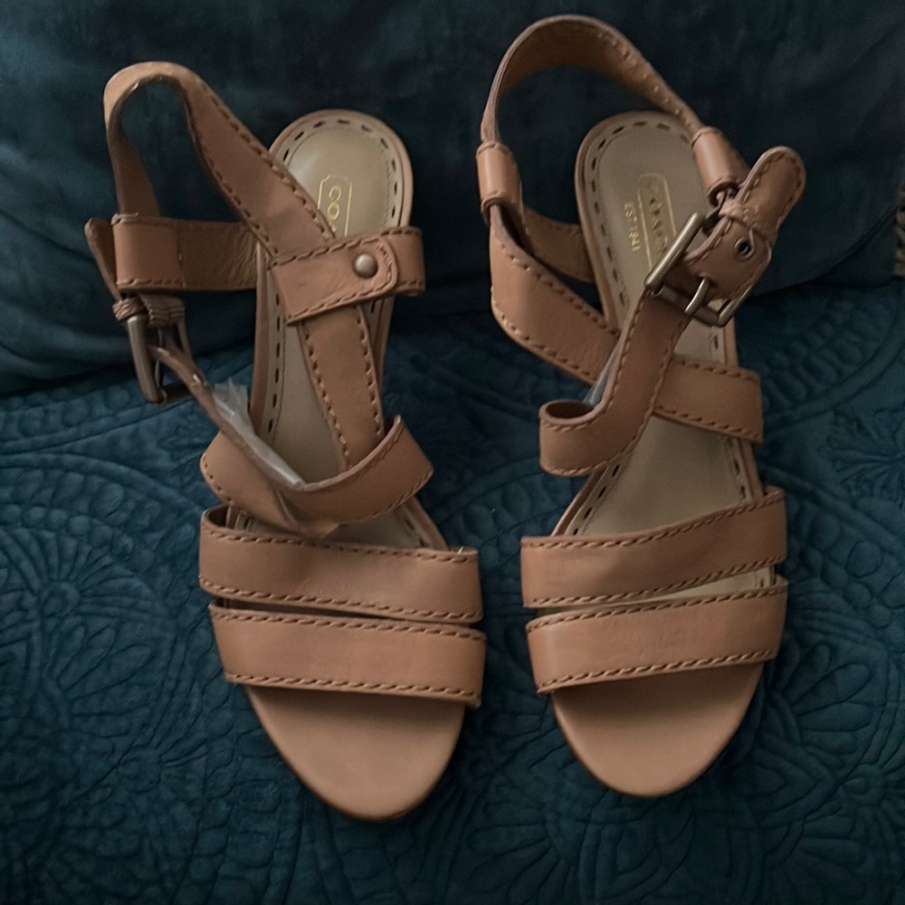 Vintage Coach Strappy 3” Heel Sandals